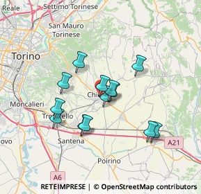 Mappa Via Santo Stefano, 10023 Chieri TO, Italia (5.72923)