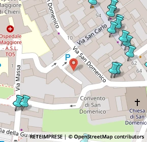 Mappa Via S. Domenico, 10023 Chieri TO, Italia (0.106)