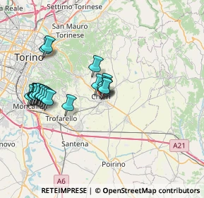 Mappa Via san, 10023 Chieri TO, Italia (7.3105)