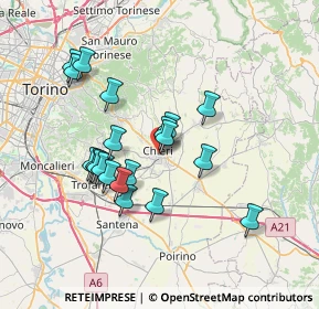 Mappa Via san, 10023 Chieri TO, Italia (6.4305)