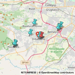 Mappa Via Don S. Febbraro, 10043 Orbassano TO, Italia (3.34333)