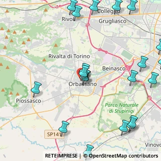 Mappa Via Don S. Febbraro, 10043 Orbassano TO, Italia (5.942)