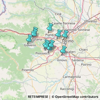 Mappa Via Cernaia, 10043 Orbassano TO, Italia (8.71818)
