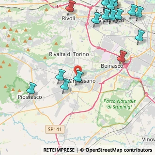 Mappa Via Cernaia, 10043 Orbassano TO, Italia (6.72)