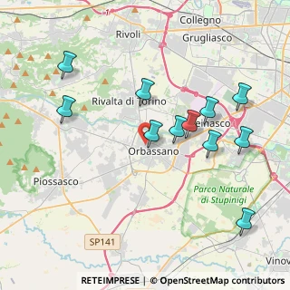 Mappa Via Cernaia, 10043 Orbassano TO, Italia (4.08909)