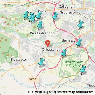 Mappa Via Cernaia, 10043 Orbassano TO, Italia (5.26909)