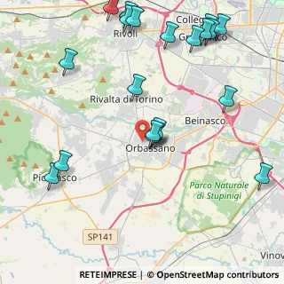 Mappa Via Cernaia, 10043 Orbassano TO, Italia (5.2235)