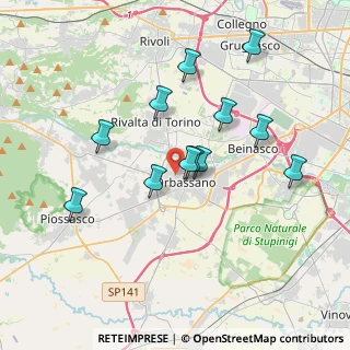 Mappa Via Cernaia, 10043 Orbassano TO, Italia (3.37083)