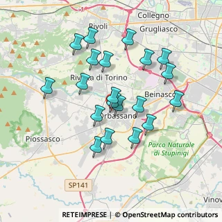 Mappa Via Cernaia, 10043 Orbassano TO, Italia (3.332)