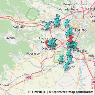Mappa Via Cernaia, 10043 Orbassano TO, Italia (6.9075)