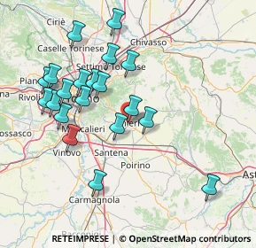 Mappa Via Angelo Mosso, 10023 Chieri TO, Italia (15.4015)