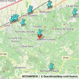 Mappa Via S. Rocco, 27040 Mornico Losana PV, Italia (3.09909)