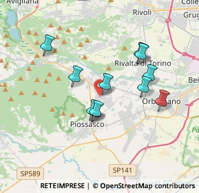 Mappa Via Giambattista Tiepolo, 10090 Bruino TO, Italia (3.08)