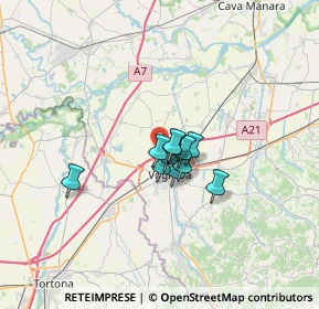Mappa Via Ferruccio Parri, 27058 Voghera PV, Italia (3.45364)