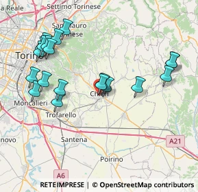 Mappa Piazza Silvio Pellico, 10023 Chieri TO, Italia (8.5535)