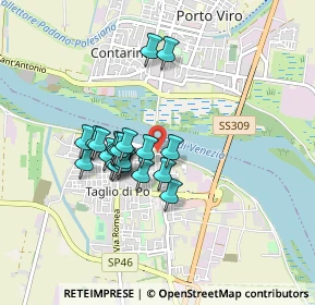 Mappa Via Rovigo, 45019 Taglio di Po RO, Italia (0.674)
