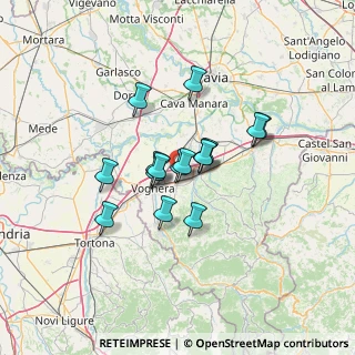 Mappa Strada per Lungavilla, 27054 Montebello della Battaglia PV, Italia (9.39688)