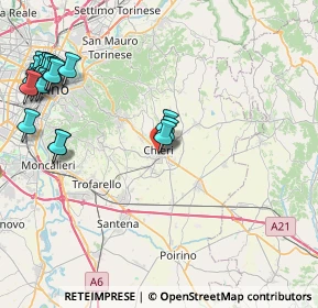 Mappa Via G. Demaria, 10023 Chieri TO, Italia (11.024)