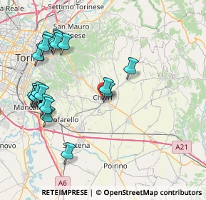 Mappa Via G. Demaria, 10023 Chieri TO, Italia (9.215)