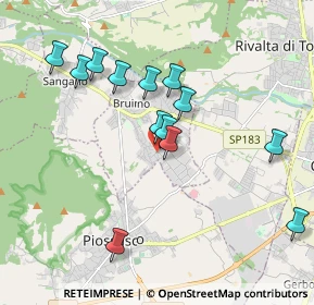 Mappa Via V. Monti, 10090 Bruino TO, Italia (1.84308)
