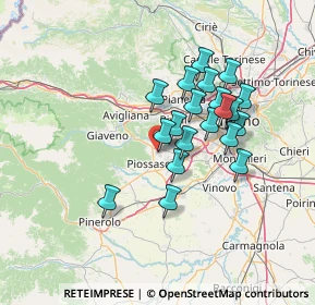 Mappa Via V. Monti, 10090 Bruino TO, Italia (11.5845)