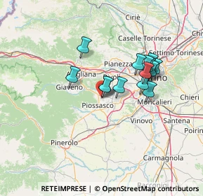 Mappa Via V. Monti, 10090 Bruino TO, Italia (11.13643)