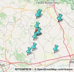 Mappa Piazza Italia, 15049 Vignale Monferrato AL, Italia (6.12909)