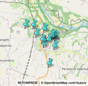 Mappa Via Vercelli, 15048 Valenza AL, Italia (0.97643)