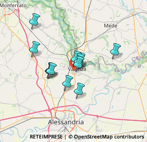 Mappa Via Vercelli, 15048 Valenza AL, Italia (5.09833)