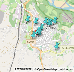 Mappa Via Vercelli, 15048 Valenza AL, Italia (0.555)