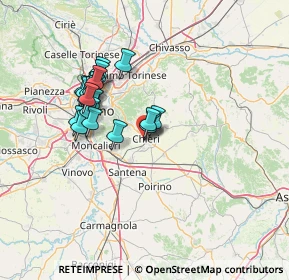 Mappa Viale F. Fasano, 10023 Chieri TO, Italia (12.0275)