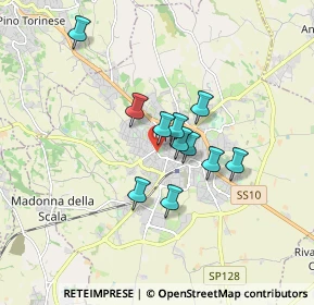 Mappa Viale F. Fasano, 10023 Chieri TO, Italia (1.24818)