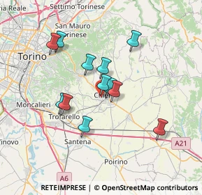 Mappa Viale F. Fasano, 10023 Chieri TO, Italia (5.80333)