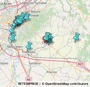 Mappa Viale F. Fasano, 10023 Chieri TO, Italia (8.49)