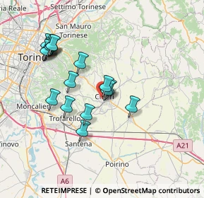 Mappa Viale F. Fasano, 10023 Chieri TO, Italia (6.95)