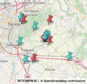 Mappa Viale F. Fasano, 10023 Chieri TO, Italia (5.52625)