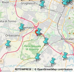 Mappa Piazza John Fitzgerald Kennedy, 10092 Beinasco TO, Italia (7.1375)