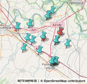 Mappa Via Piacenza, 29016 Cortemaggiore PC, Italia (7.193)