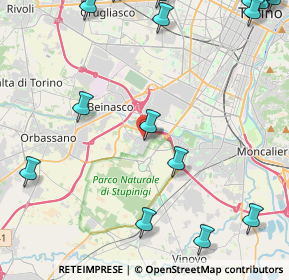 Mappa Via Udine, 10092 Borgaretto TO, Italia (6.9925)