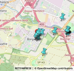 Mappa Via Udine, 10092 Borgaretto TO, Italia (0.9555)