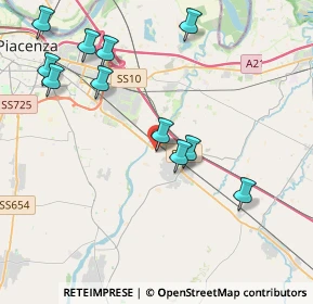 Mappa Via Emilia Parmense, 29010 Pontenure PC, Italia (4.46182)