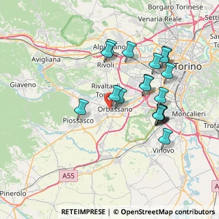 Mappa Via Giacomo Puccini, 10043 Orbassano TO, Italia (7.19789)