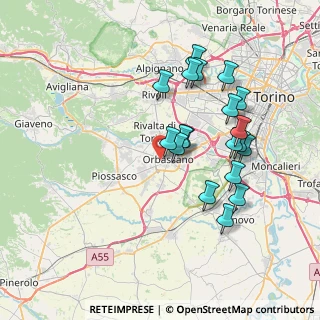 Mappa Via Giacomo Puccini, 10043 Orbassano TO, Italia (7.06316)