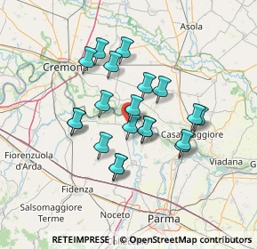 Mappa Roccabianca, 43010 Roccabianca PR, Italia (11.3545)