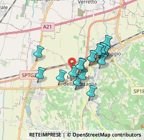 Mappa Via Giosuè Carducci, 27054 Montebello della Battaglia PV, Italia (1.323)