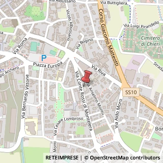 Mappa Via Conti Rossi di Montelera, 11, 10023 Chieri, Torino (Piemonte)