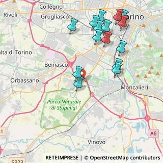 Mappa Via Rond? Bernardo, 10092 Borgaretto TO, Italia (4.67267)