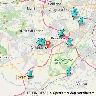 Mappa Via Battista Pininfarina, 10043 Orbassano TO, Italia (4.76636)