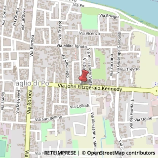 Mappa Via Guglielmo Marconi,  2, 45014 Taglio di Po, Rovigo (Veneto)