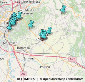 Mappa Strada Riva, 10023 Chieri TO, Italia (9.477)